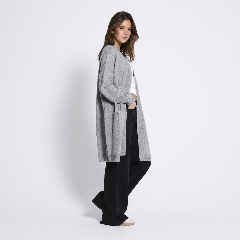 Basic knit long cardigan "Caroline"